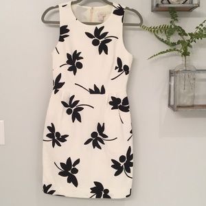 Classy J.Crew Black/Ivory Dress W POCKETS(!) Sz 2